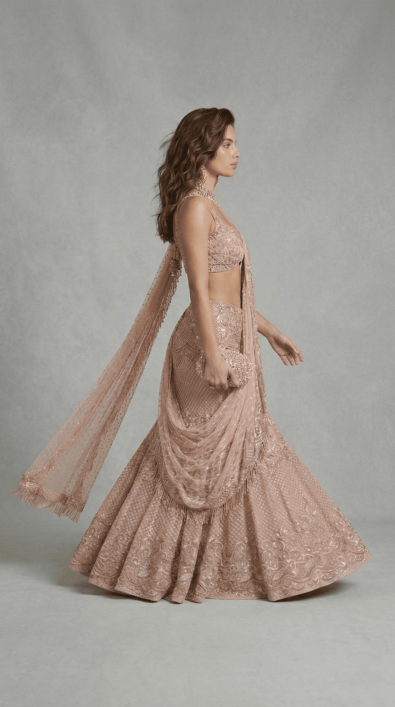 Blush Maharani Couture Lehenga view 4