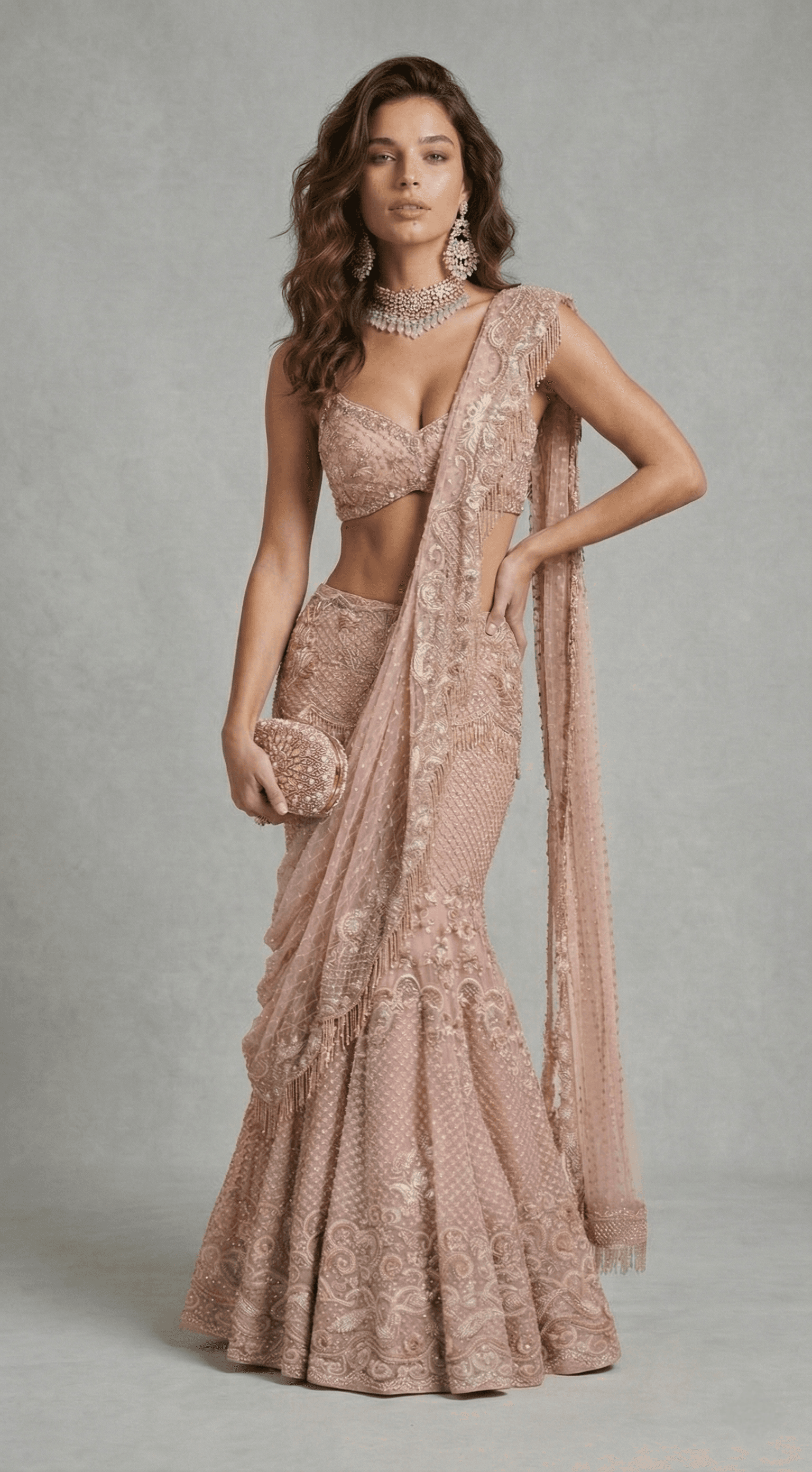 Blush Maharani Couture Lehenga view 7